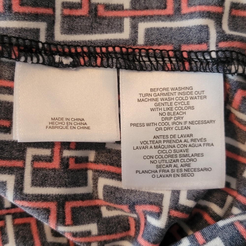 Anne Klein Geometric Pattern Blouse - Size Large - image 7